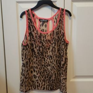Cheetah print tank